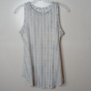 Athleta Women's Breezy Tank. 598043 Cloudy Blue Beach Comber Small Sheer Top